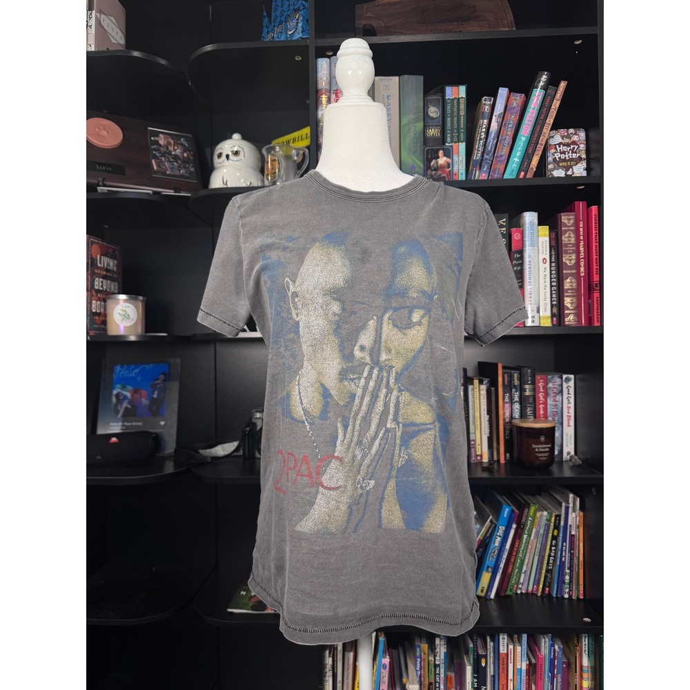 2Pac Graphic T-Shirt Gray